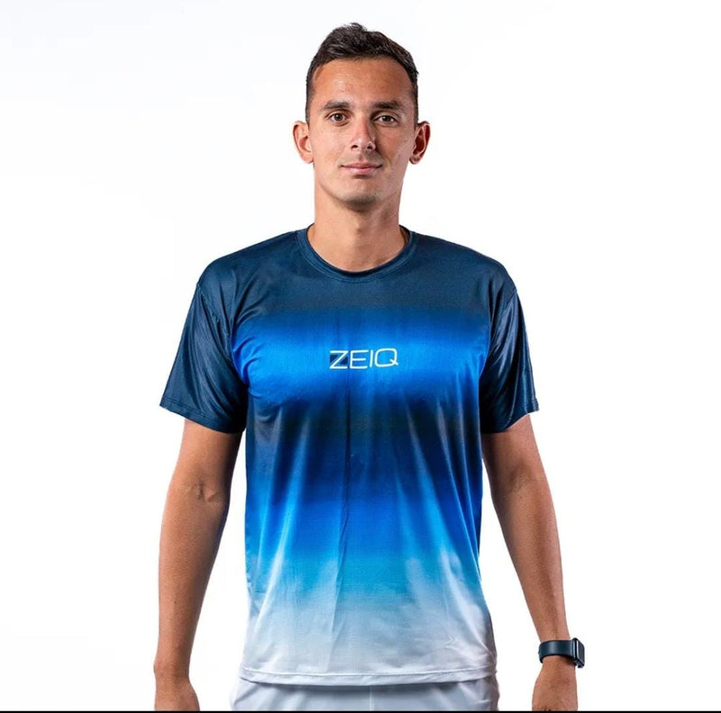 Camiseta Esportiva ZEIQ Degradê azul - Lucas Cherione