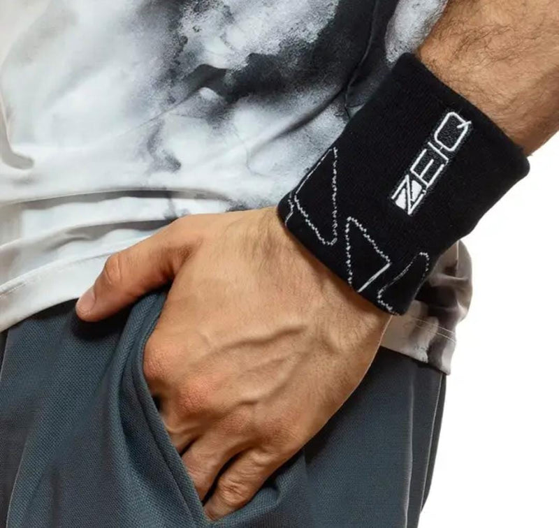 Munhequeira ZEIQ PULSE - Preta e branca