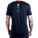 Camiseta Esportiva Slim ZEIQ Preta - Logo Verde e branco