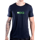 Camiseta Esportiva Slim ZEIQ Preta - Logo Verde e branco