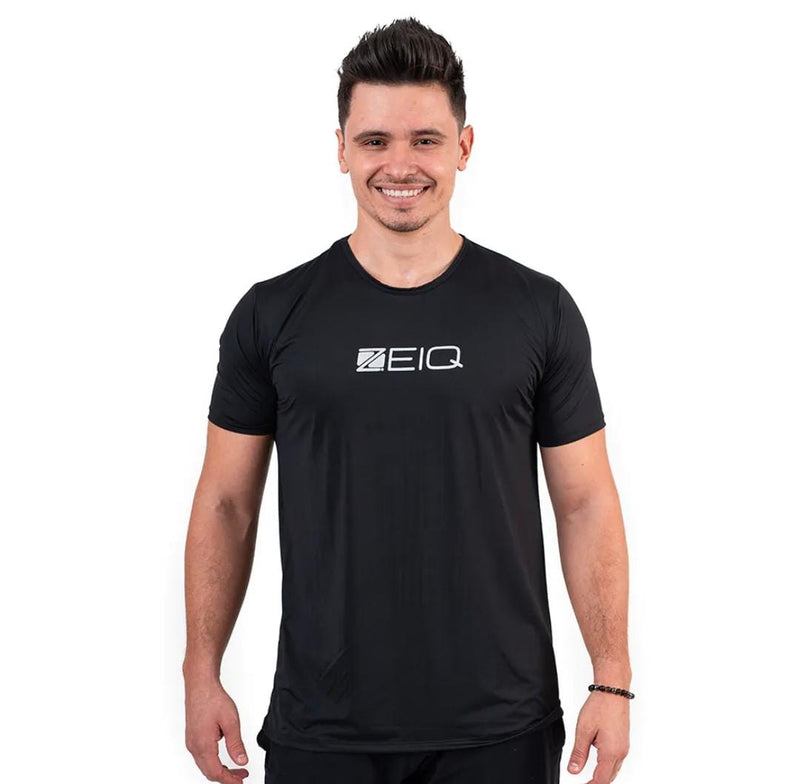 Camiseta Esportiva ZEIQ Slim Dry - Preta com prata