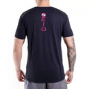 Camiseta Esportiva ZEIQ Slim - Logo Rosa e Branco