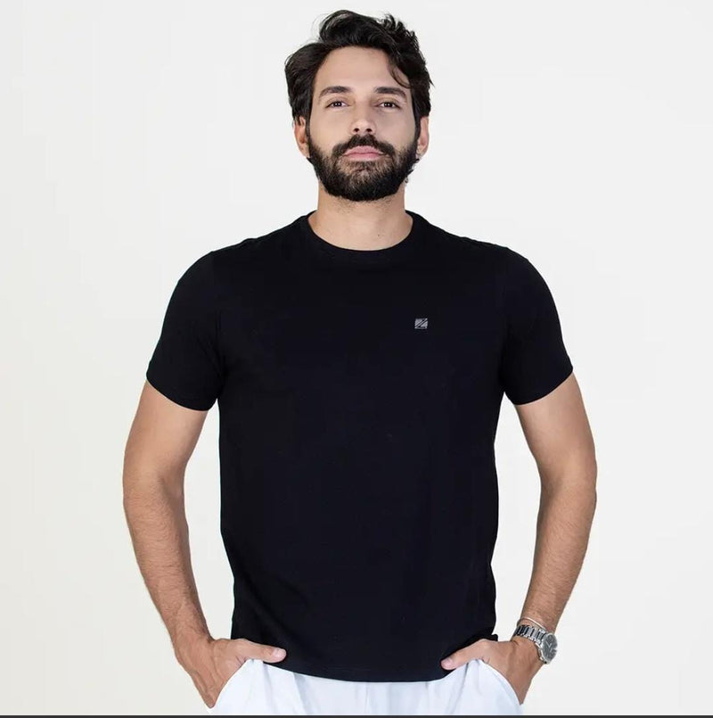 Camiseta Casual Comfort ZEIQ - Preta