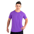 Camiseta Esportiva ZEIQ Slim Roxa - Logo prata