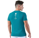 Camiseta Esportiva ZEIQ Slim Verde petróleo - Logo Branco