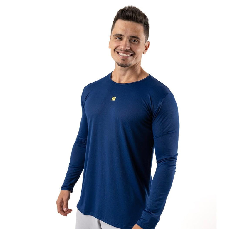 Camiseta Esportiva ZEIQ Dry Manga Longa - Azul Marinho