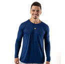 Camiseta Esportiva ZEIQ Dry Manga Longa - Azul Marinho