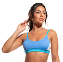 Top Liberty ZEIQ Azul, Branco e Verde Água