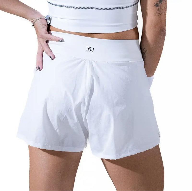 Short Duplo Core ZEIQ Julia Nogueira - Branco