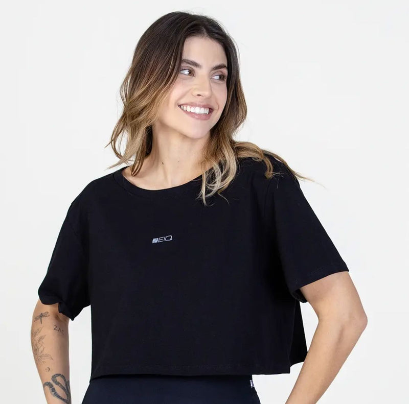 Cropped Casual ZEIQ - Preto