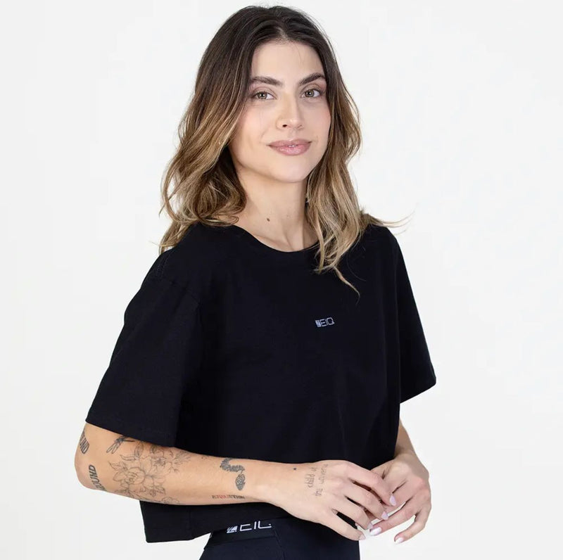 Cropped Casual ZEIQ - Preto