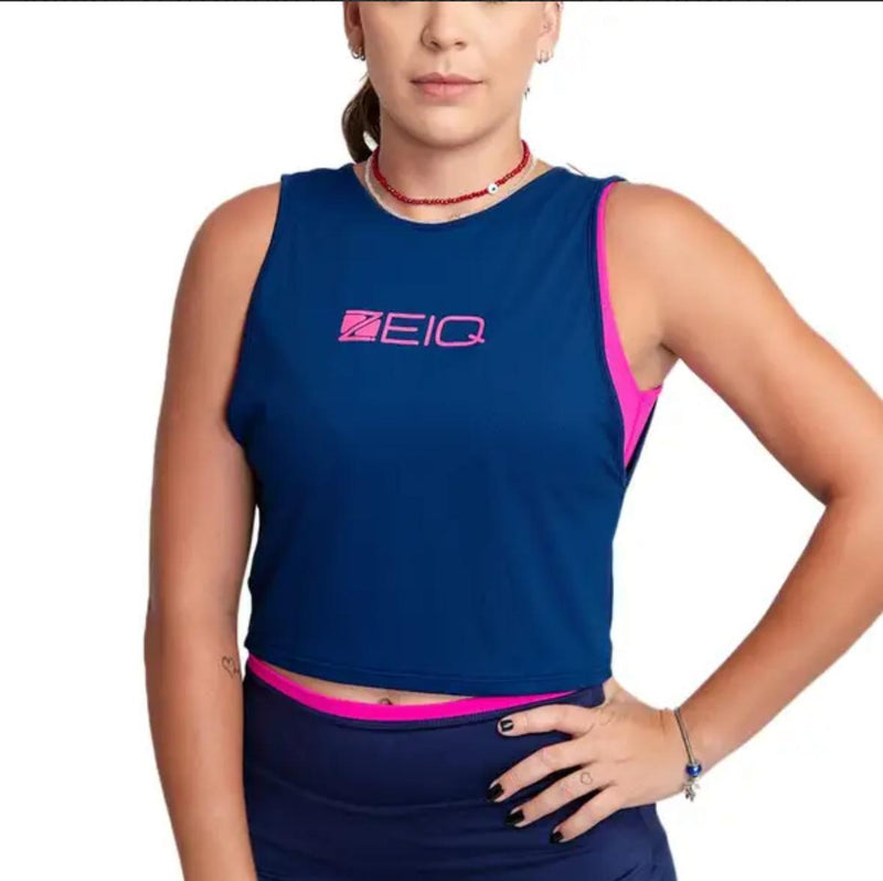 Cropped Deep Julia Nogueira ZEIQ - Azul Marinho