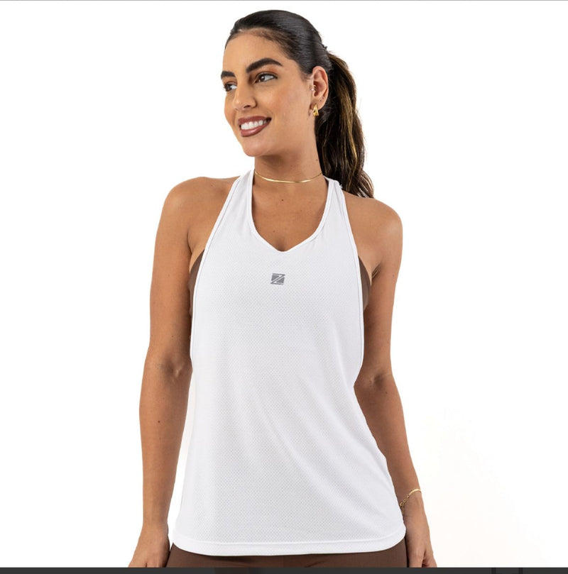 Regata Feminina Nadador Line Dry ZEIQ Branca