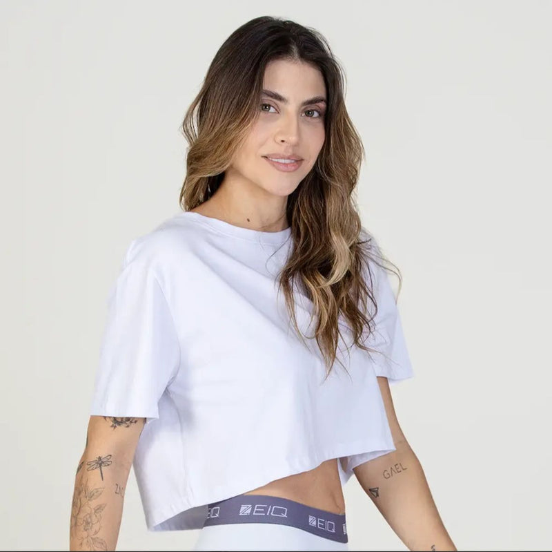 Cropped Casual ZEIQ - Branco